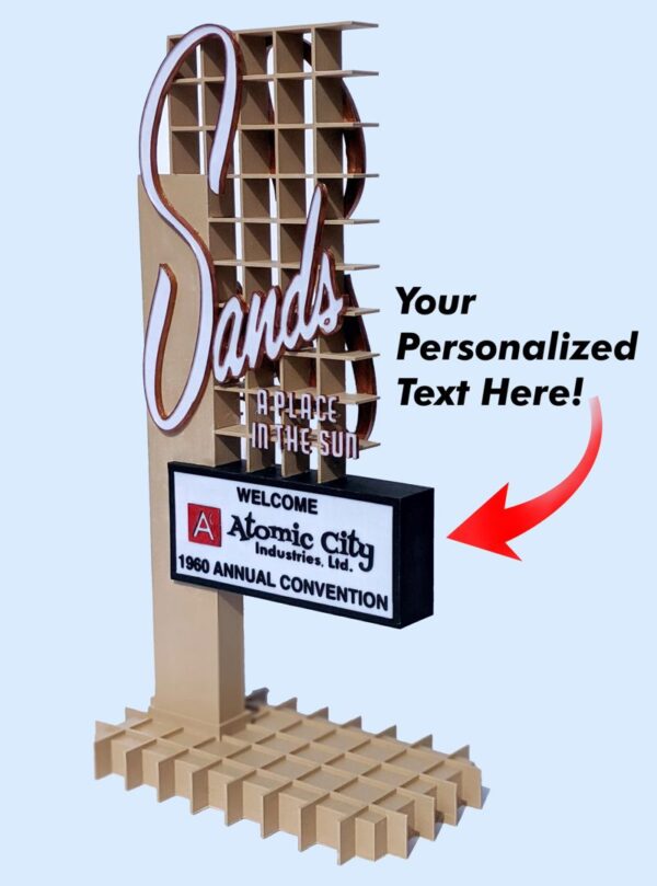 Sands Casino Replica Sign Rear Personalized