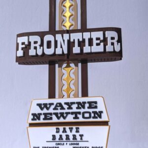 Frontier 3D Printed Sign - Front